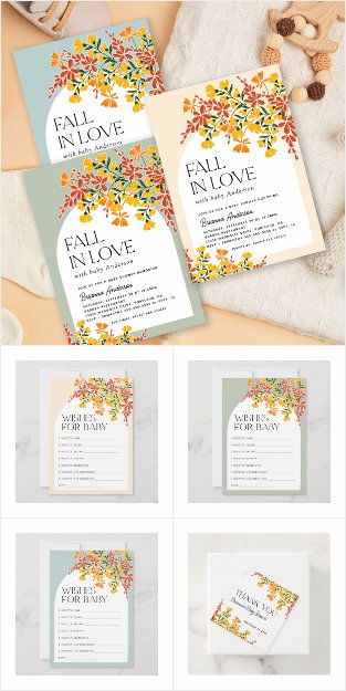 Fall In Love Floral Baby Shower