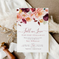 Fall in love floral baby shower