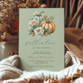 Baby Shower Invite Pumpkin Falling in Love Autumn