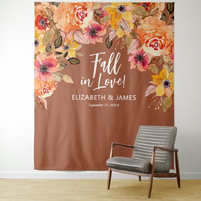 Fall in Love Floral Wedding Backdrop (In Situ)