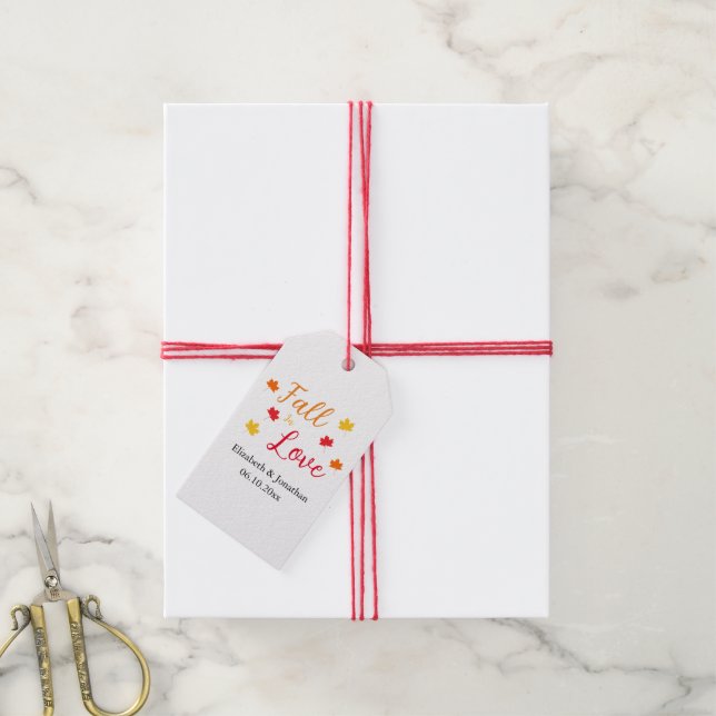 Fall In Love Gift Tags (With Twine)