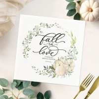 Fall In Love Greenery Pumpkin Bridal Shower