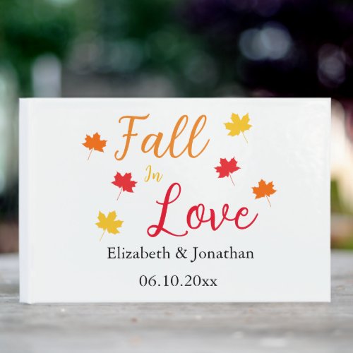 Fall In Love Guest Book