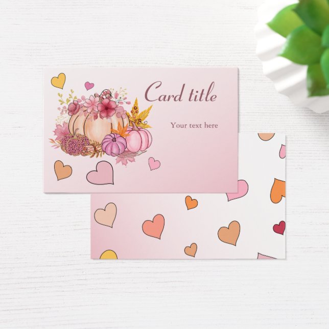 Fall in Love Hello cute Little Pumpkin with Hearst (Desk)