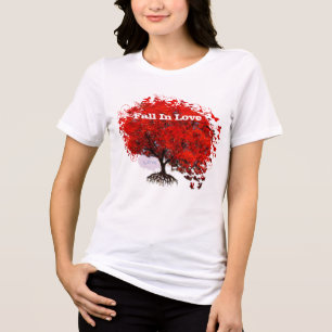 Fall In Love Hoodie Swirls Roots Puzzle Pieces Tri-Blend Shirt