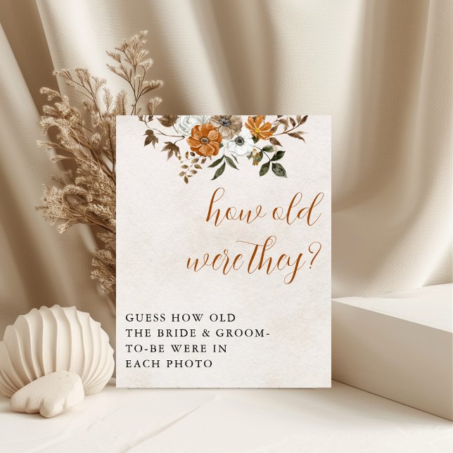 Fall in Love | How Old Were They Bridal Shower Poster (Creator Uploaded)