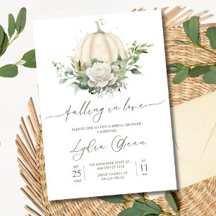 Fall in Love Invitation, Fall Bridal Shower Invitation