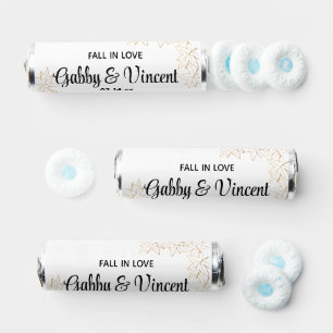 Fall in Love Maple Leaf Edge Wedding Favor