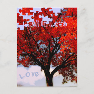Fall In Love Postcard