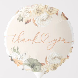 Fall in Love Pumpkin Autumn Baby Shower Round Balloon