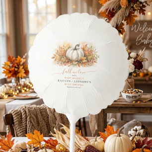 Fall In Love Pumpkin Baby Shower Balloon