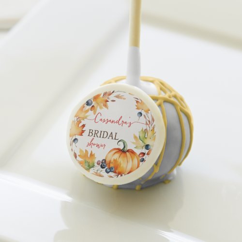 Fall in love pumpkin bridal shower edible favors