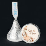 Fall in Love Pumpkin Bridal Shower Hershey®'s Kisses®<br><div class="desc">Add a sweet touch of fall to your bridal shower with these charming Fall in Love Pumpkin Hershey®'s Kisses®! Wrapped in elegant designs featuring watercolor pumpkins and terracotta florals, these bite-sized chocolates double as delightful décor and tasty favors. Perfect for candy buffets, favor bags, or place settings at your autumn...</div>