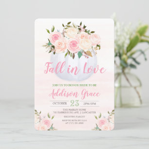 Fall in Love Pumpkin Bridal Shower Invitation