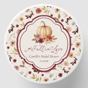 Fall in Love Pumpkin Bridal Shower Mini Candle Favors
