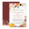 Fall in Love Pumpkin Floral Gold Engagement Party