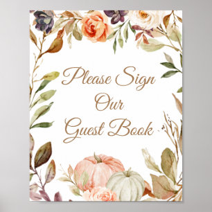 Fall In Love Pumpkin Please Sign our Guest