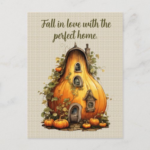 Fall in Love Real Estate Marketing Postcard