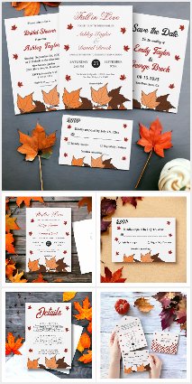 Fall in Love Romantic Autumn Wedding Collection