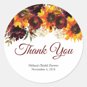 Fall in Love Round Sticker