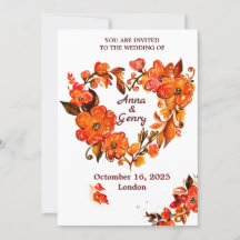 Fall in Love Rustic Autumn Floral