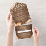 Fall in Love Rustic Autumn Floral Pumpkin Wedding All In One Invitation