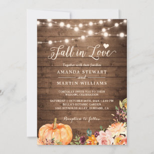 50 INVITATIONS FALL AUTUMN DESIGNS CUSTOMIZED PERSONALIZED 4 YOU 