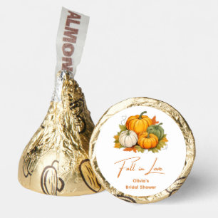 Fall in Love Rustic Autumn Pumpkin Bridal Shower Hershey®'s Kisses®