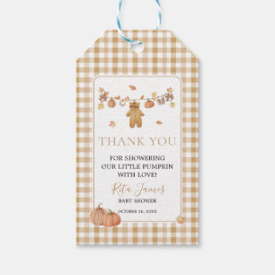 Fall in Love Rustic Baby Clothesline Baby Shower Gift Tags