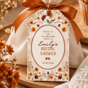 Fall in love rustic boho Bridal shower Gift Tags