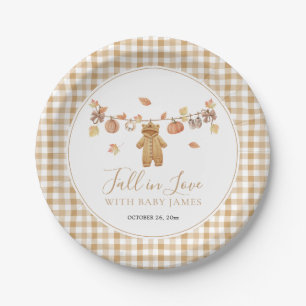 Fall in Love Rustic Boho Fall Baby Shower Paper Plates