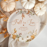 Fall in love rustic bridal shower  paper plates<br><div class="desc">Fall in love rustic bridal shower Paper Plates
Matching items available.</div>
