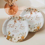 Fall in love rustic bridal shower  paper plates<br><div class="desc">Fall in love rustic bridal shower Paper Plates
Matching items available.</div>