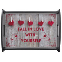 "Fall In Love" Serving Tray