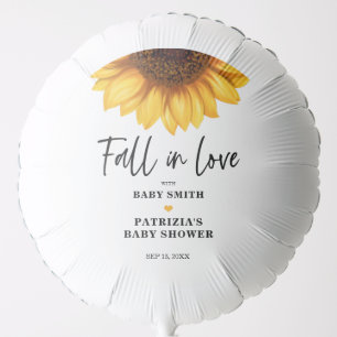  Fall in Love Sunflower Baby Shower Balloon