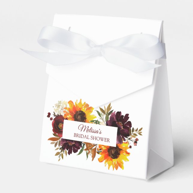 Fall in Love Tent Favor Box (Front Side)