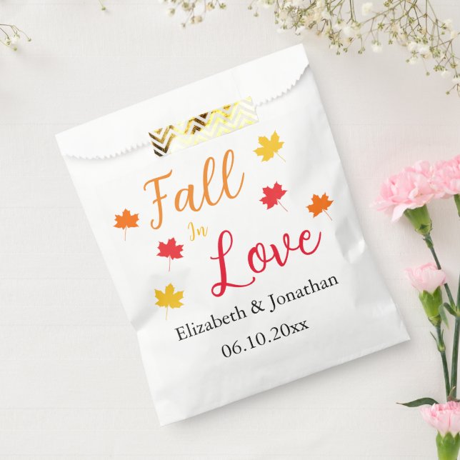 Fall In Love Wedding Favor Bag (Sealed)