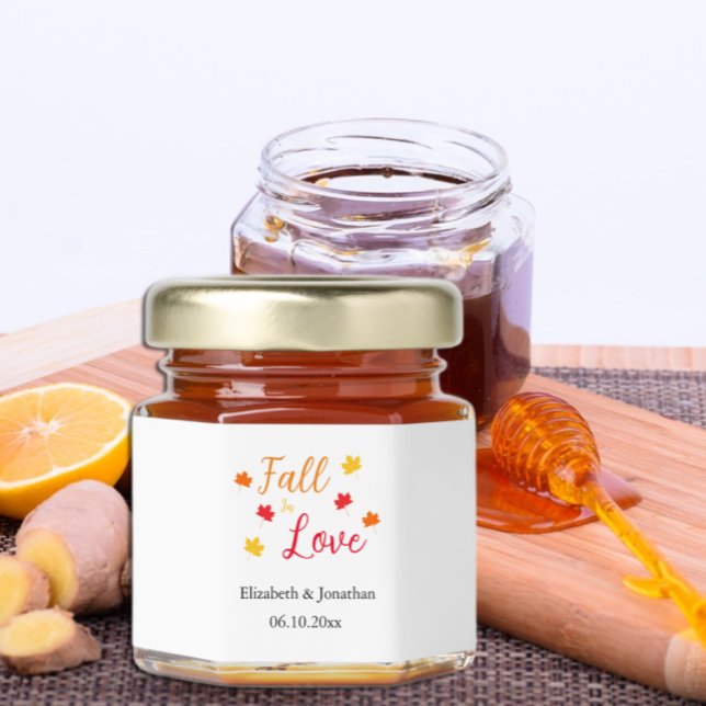 Fall In Love Wedding Honey Jar Favors (Creator Uploaded)