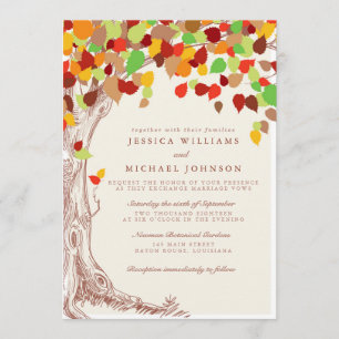 Fall In Love Wedding Invitations