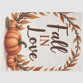 Fall In Love Wedding Tissue Paper