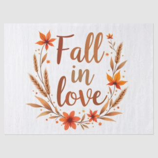 Fall In Love Wedding Tissue Paper