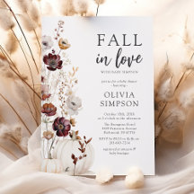 Fall in Love Wildflower Baby Shower