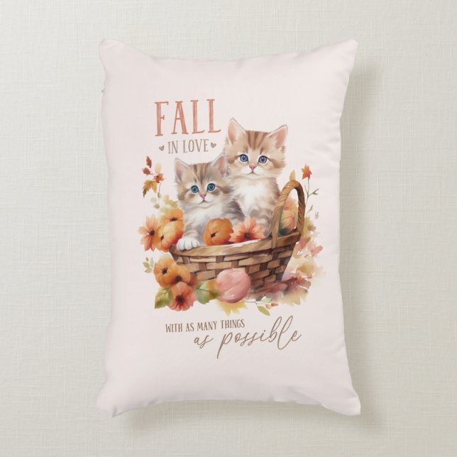 Fall In Love With As Many Things Accent Pillow (Front(Vertical))