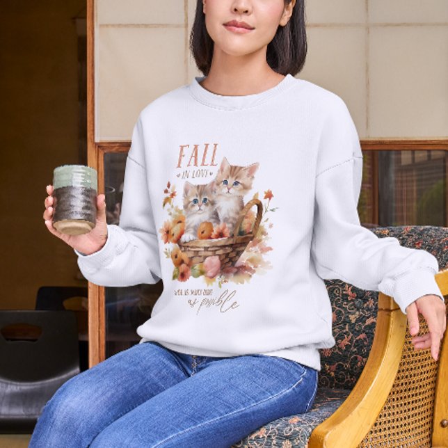 Fall in Love with As Many Things As Possible, Fall Sweatshirt (Creator Uploaded)