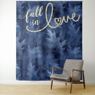 Fall in Love with Autumn Blue Photo Backdrop