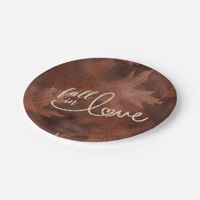 burnt orange paper plates