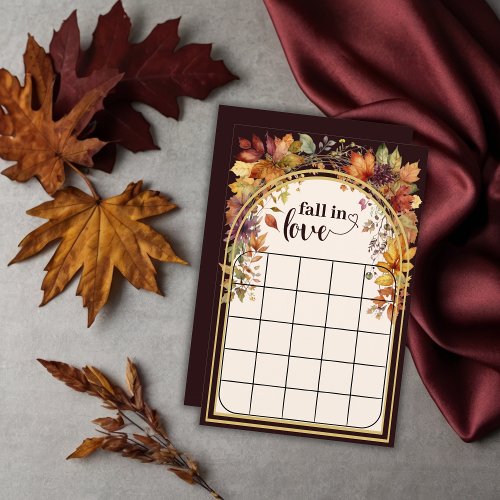 Fall In Love With Baby Autumn Leaves Shower Game