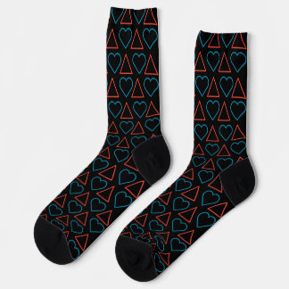 "Fall in Love with Change" Crew Socks - Black