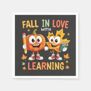 Fall in Love with Learning Teaching School Napkins