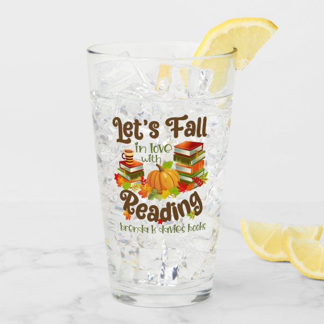 Fall in Love With Reading Brenda K Davies Books Glass (Back Ice)